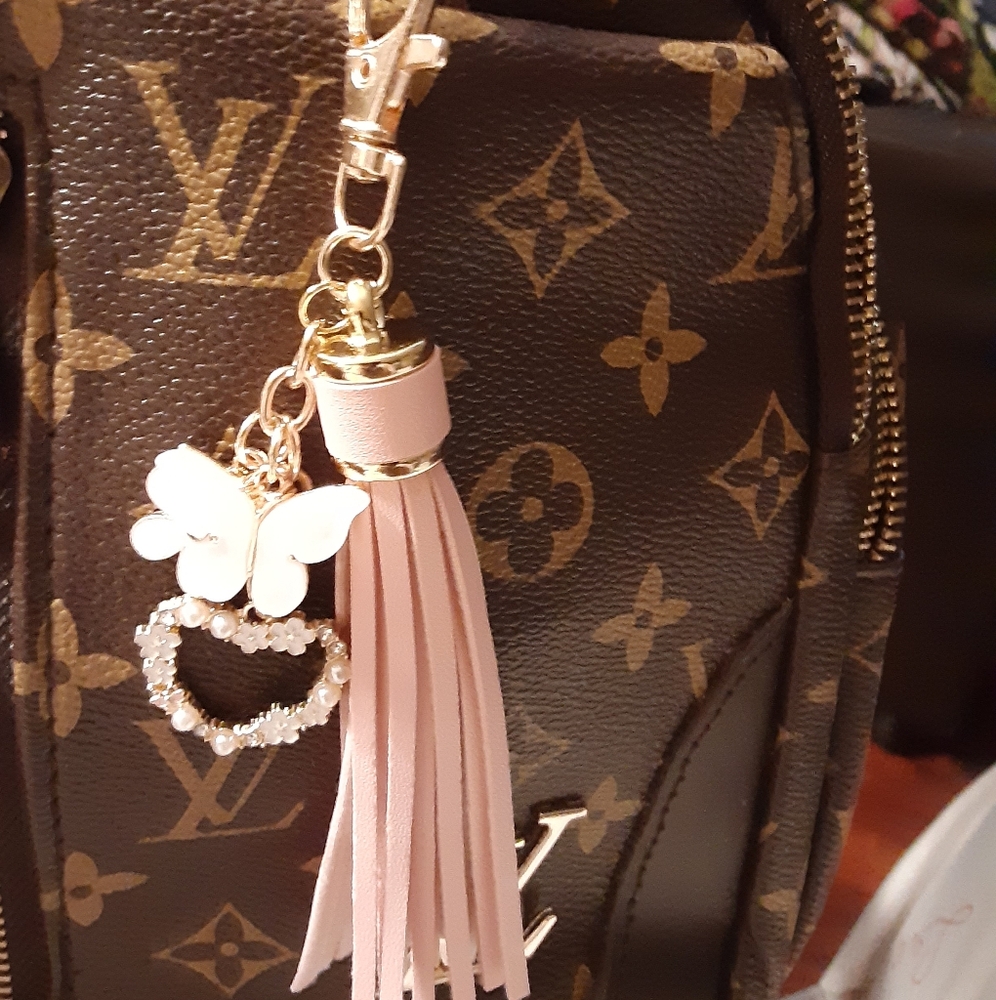 Purse Charm. Pink Butteryfly.